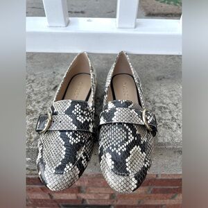 Talbots Snakeskin loafers